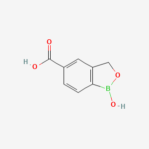 molecular formula C8H7BO4 B1382971 1-Hydroxy-1,3-dihydrobenzo[c][1,2]oxaborole-5-carboxylic acid CAS No. 1801711-87-4