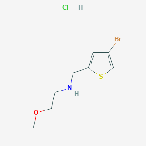molecular formula C8H13BrClNOS B1382976 [(4-溴噻吩-2-基)甲基](2-甲氧基乙基)胺盐酸盐 CAS No. 1645503-21-4