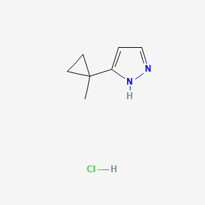 B1382980 3-(1-methylcyclopropyl)-1H-pyrazole hydrochloride CAS No. 1787919-23-6