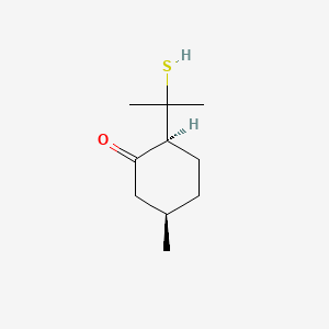 cis-2-(1-Mercapto-1-methylethyl)-5-methylcyclohexan-1-one