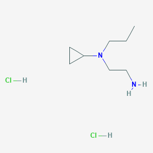 molecular formula C8H20Cl2N2 B1382982 N-(2-氨基乙基)-N-丙基环丙胺二盐酸盐 CAS No. 1803608-97-0