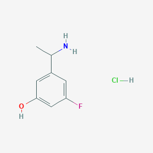 3-(1-Aminoethyl)-5-fluorophenol hydrochloride