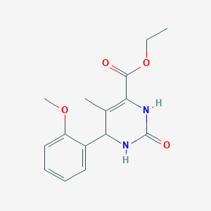 4-Pyrimidinecarboxylicacid,1,2,3,6-tetrahydro-6-(2-methoxyphenyl)-5-methyl-2-oxo-,ethylester(9CI)