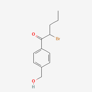 2-Bromo-1-(4-hydroxymethyl-phenyl)-pentan-1-one