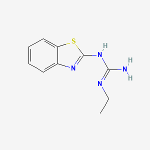 molecular formula C10H12N4S B13829895 1-(1,3-Benzothiazol-2-yl)-2-ethylguanidine 