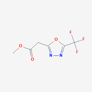 B1382990 Methyl 2-[5-(trifluoromethyl)-1,3,4-oxadiazol-2-yl]acetate CAS No. 1803600-75-0