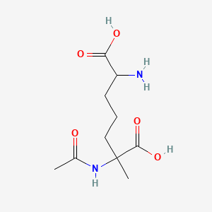 Heptanedioic acid, 2-(acetylamino)-6-amino-2-methyl-