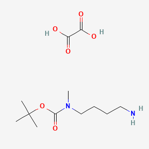 molecular formula C12H24N2O6 B1382993 (4-氨基丁基)-甲基氨基甲酸叔丁酯草酸盐 CAS No. 1187931-38-9