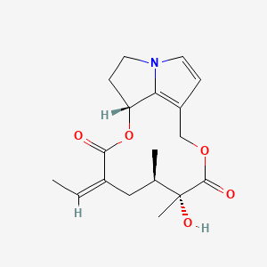 molecular formula C18H23NO5 B13829942 Dehydrosenecionine CAS No. 28379-63-7