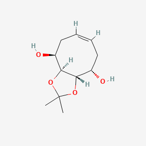 (3aS,4S,6Z,9S,9aS)-2,2-dimethyl-3a,4,5,8,9,9a-hexahydrocycloocta[d][1,3]dioxole-4,9-diol