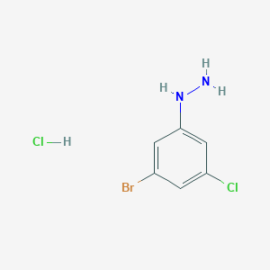molecular formula C6H7BrCl2N2 B1383000 (3-溴-5-氯-苯基)-肼盐酸盐 CAS No. 1220039-48-4