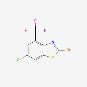 molecular formula C8H2BrClF3NS B1383006 2-Bromo-6-chloro-4-trifluoromethyl-benzothiazole CAS No. 1190311-64-8