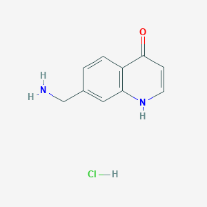 molecular formula C10H11ClN2O B1383012 7-(氨甲基)-1,4-二氢喹啉-4-酮盐酸盐 CAS No. 1788624-28-1