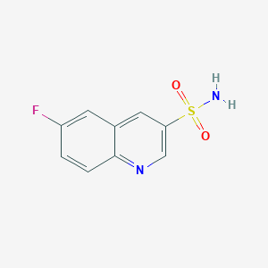 molecular formula C9H7FN2O2S B1383013 6-Fluoroquinoline-3-sulfonamide CAS No. 1798757-52-4