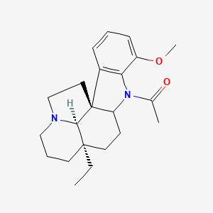 1-((3aR,3a1R,10a1R)-3a-ethyl-7-methoxy-2,3,3a,4,5,5a,11,12-octahydro-1H-indolizino[8,1-cd]carbazol-6(3a1H)-yl)ethanone