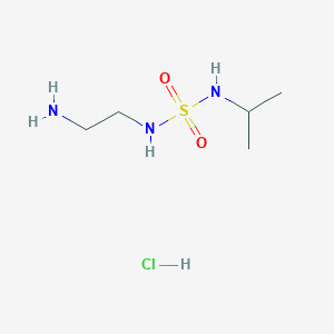 molecular formula C5H16ClN3O2S B1383018 [(2-Aminoethyl)sulfamoyl](propan-2-yl)amine hydrochloride CAS No. 1798717-49-3