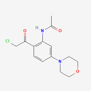 N-[2-(Chloroacetyl)-5-(4-morpholinyl)phenyl]acetamide