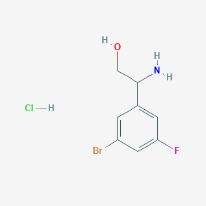 (S)-2-amino-2-(3-bromo-5-fluorophenyl)ethan-1-ol hydrochloride