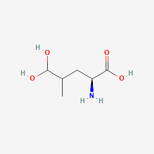 molecular formula C6H13NO4 B13830204 L-Leucine, 5,5-dihydroxy- 