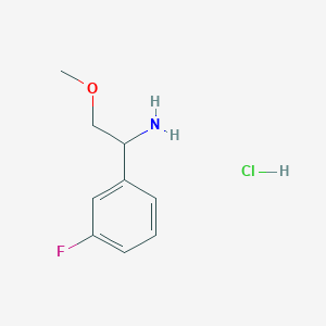 molecular formula C9H13ClFNO B13830211 1-(3-Fluorophenyl)-2-methoxyethanamine;hydrochloride 