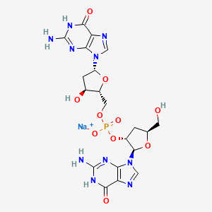 molecular formula C20H24N10NaO10P B13830214 2-Deoxyguanylyl-(3-5)-2-deoxyguanosi ne sodium 