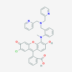 2-[5-[2-[[bis(pyridin-2-ylmethyl)amino]methyl]-N-methylanilino]-2-chloro-6-hydroxy-3-oxoxanthen-9-yl]benzoic acid