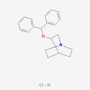 molecular formula C20H24ClNO B13830236 3-Benzhydryloxy-1-azabicyclo[2.2.2]octane;hydrochloride 