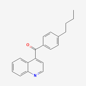 molecular formula C20H19NO B1383025 4-(4-Butylbenzoyl)quinoline CAS No. 1706460-97-0