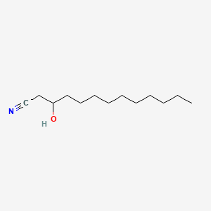 molecular formula C13H25NO B13830278 3-Hydroxytridecanenitrile CAS No. 30683-74-0