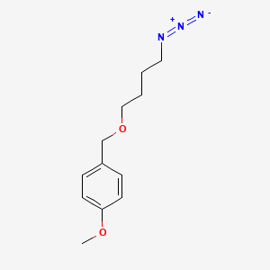 molecular formula C12H17N3O2 B1383029 1-((4-叠氮丁氧基)甲基)-4-甲氧基苯 CAS No. 1355510-12-1