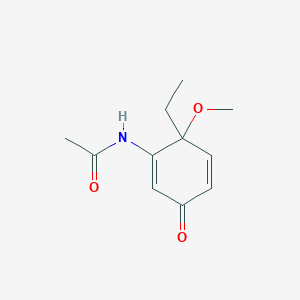 molecular formula C11H15NO3 B13830314 N-(6-Ethyl-6-methoxy-3-oxo-1,4-cyclohexadien-1-yl)acetamide 