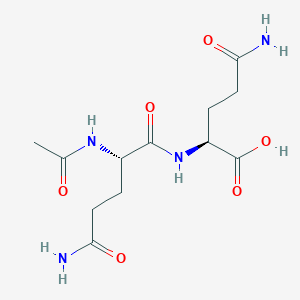 molecular formula C12H20N4O6 B1383034 N-acetylglutaminylglutamine CAS No. 69624-04-0