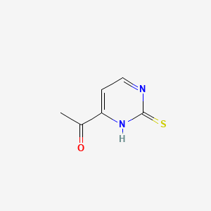 molecular formula C6H6N2OS B13830344 Acetylpyrimidinethione 