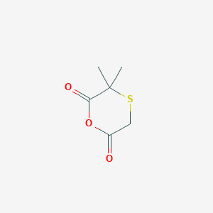 molecular formula C6H8O3S B1383038 3,3-二甲基-1,4-氧噻环-2,6-二酮 CAS No. 54772-29-1