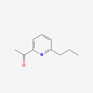 molecular formula C10H13NO B13830397 Ethanone, 1-(6-propyl-2-pyridinyl)- 