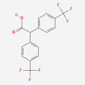 molecular formula C16H10F6O2 B1383040 2,2-Bis[4-(trifluoromethyl)phenyl]acetic acid CAS No. 927802-69-5