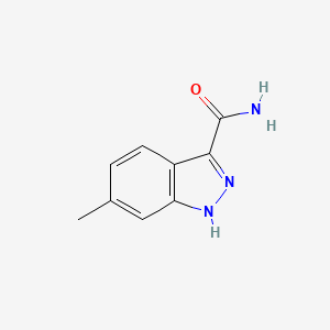 molecular formula C9H9N3O B1383043 6-甲基-1H-吲唑-3-甲酰胺 CAS No. 1519055-70-9
