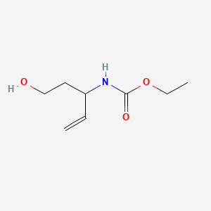 molecular formula C8H15NO3 B13830458 Ethyl (5-hydroxypent-1-en-3-yl)carbamate 