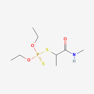 molecular formula C8H18NO3PS2 B13830482 2-diethoxyphosphinothioylsulfanyl-N-methyl-propanamide CAS No. 37744-88-0