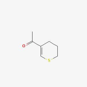 molecular formula C7H10OS B13830507 1-(3,4-dihydro-2H-thiopyran-5-yl)ethanone 