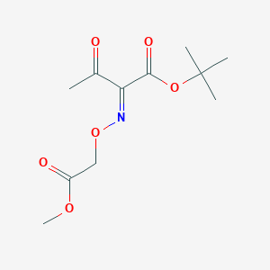 B1383051 (Z)-2-[(2-Methoxy-2-oxoethoxy)imino]-3-oxobutanoic acid 1,1-dimethylethyl ester CAS No. 84080-68-2