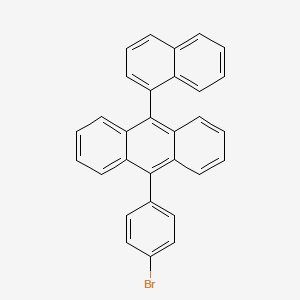 molecular formula C30H19B B1383052 10-(4-溴苯基)-9-(萘-1-基)蒽 CAS No. 1160506-32-0