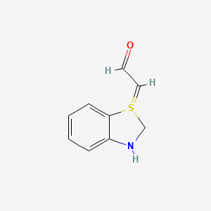 molecular formula C9H9NOS B13830538 Acetaldehyde,2(3H)-benzothiazolylidene- 