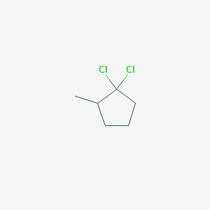 molecular formula C6H10Cl2 B13830544 Cyclopentane, 1,1-dichloro-2-methyl- 