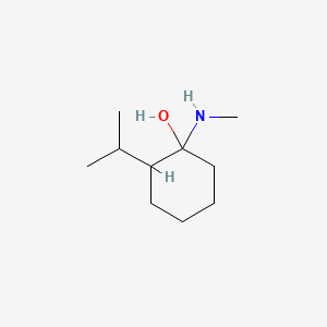 molecular formula C10H21NO B13830570 1-(Methylamino)-2-propan-2-ylcyclohexan-1-ol 