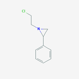 molecular formula C10H12ClN B13830577 1-(2-Chloroethyl)-2-phenylaziridine CAS No. 40371-19-5