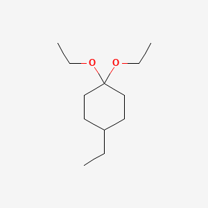 molecular formula C12H24O2 B13830651 1,1-Diethoxy-4-ethylcyclohexane 