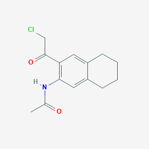 N-[3-(Chloroacetyl)-5,6,7,8-tetrahydro-2-naphthalenyl]acetamide