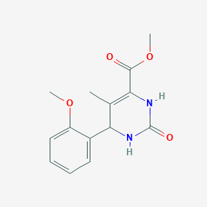 4-Pyrimidinecarboxylicacid,1,2,3,6-tetrahydro-6-(2-methoxyphenyl)-5-methyl-2-oxo-,methylester(9CI)