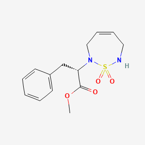 methyl (2S)-2-(1,1-dioxo-3,6-dihydro-2H-1,2,7-thiadiazepin-7-yl)-3-phenylpropanoate